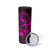 Hawaii Skinny Tumbler Hula Girl Mix Polynesian Plumeria Pink Version