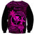 Hawaii Sweatshirt Hula Girl Mix Polynesian Plumeria Pink Version LT14 - Polynesian Pride