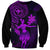Hawaii Sweatshirt Hula Girl Mix Polynesian Plumeria Purple Version LT14 Unisex Purple - Polynesian Pride