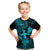 Hawaii Kid T Shirt Hula Girl Mix Polynesian Plumeria Turquoise Version LT14 Turquoise - Polynesian Pride