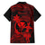 Hawaii Kid Hawaiian Shirt Hula Girl Mix Polynesian Plumeria Red Version LT14 - Polynesian Pride
