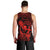 Hawaii Men Tank Top Hula Girl Mix Polynesian Plumeria Red Version LT14 - Polynesian Pride