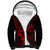 Hawaii Sherpa Hoodie Hula Girl Mix Polynesian Plumeria Red Version LT14 Unisex Red - Polynesian Pride