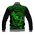 Hawaii Baseball Jacket Hula Girl Mix Polynesian Plumeria Green Version LT14 - Polynesian Pride