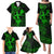 Hawaii Family Matching Puletasi Dress and Hawaiian Shirt Hula Girl Mix Polynesian Plumeria Green Version LT14 - Polynesian Pride