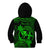 Hawaii Kid Hoodie Hula Girl Mix Polynesian Plumeria Green Version LT14 - Polynesian Pride