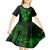 Hawaii Kid Short Sleeve Dress Hula Girl Mix Polynesian Plumeria Green Version LT14 - Polynesian Pride