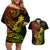 Hawaii Couples Matching Off Shoulder Short Dress and Hawaiian Shirt King Kamehameha Mix Polynesian Plumeria Reggae Version LT14 Reggae - Polynesian Pride