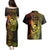 Hawaii Couples Matching Puletasi Dress and Hawaiian Shirt King Kamehameha Mix Polynesian Plumeria Reggae Version LT14 - Polynesian Pride