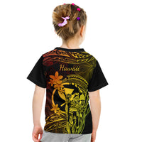 Hawaii Kid T Shirt King Kamehameha Mix Polynesian Plumeria Reggae Version LT14 - Polynesian Pride