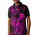 Hawaii Kid Polo Shirt King Kamehameha Mix Polynesian Plumeria Pink Version LT14 Kid Pink - Polynesian Pride
