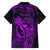 Hawaii Family Matching Tank Maxi Dress and Hawaiian Shirt King Kamehameha Mix Polynesian Plumeria Purple Version LT14 - Polynesian Pride