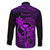 Hawaii Family Matching Tank Maxi Dress and Hawaiian Shirt King Kamehameha Mix Polynesian Plumeria Purple Version LT14 - Polynesian Pride
