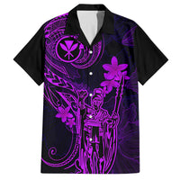 Hawaii Kid Hawaiian Shirt King Kamehameha Mix Polynesian Plumeria Purple Version LT14 Kid Purple - Polynesian Pride