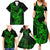 Hawaii Family Matching Summer Maxi Dress and Hawaiian Shirt King Kamehameha Mix Polynesian Plumeria Green Version LT14 - Polynesian Pride