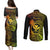 Hawaii Couples Matching Puletasi Dress and Long Sleeve Button Shirts Pineapple Mix Polynesian Plumeria Reggae Version LT14 - Polynesian Pride