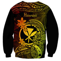 Hawaii Sweatshirt Pineapple Mix Polynesian Plumeria Reggae Version LT14 - Polynesian Pride