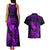 Hawaii Couples Matching Tank Maxi Dress and Hawaiian Shirt Pineapple Mix Polynesian Plumeria Purple Version LT14 - Polynesian Pride