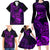 Hawaii Family Matching Long Sleeve Bodycon Dress and Hawaiian Shirt Pineapple Mix Polynesian Plumeria Purple Version LT14 - Polynesian Pride