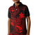 Hawaii Kid Polo Shirt Pineapple Mix Polynesian Plumeria Red Version LT14 Kid Red - Polynesian Pride