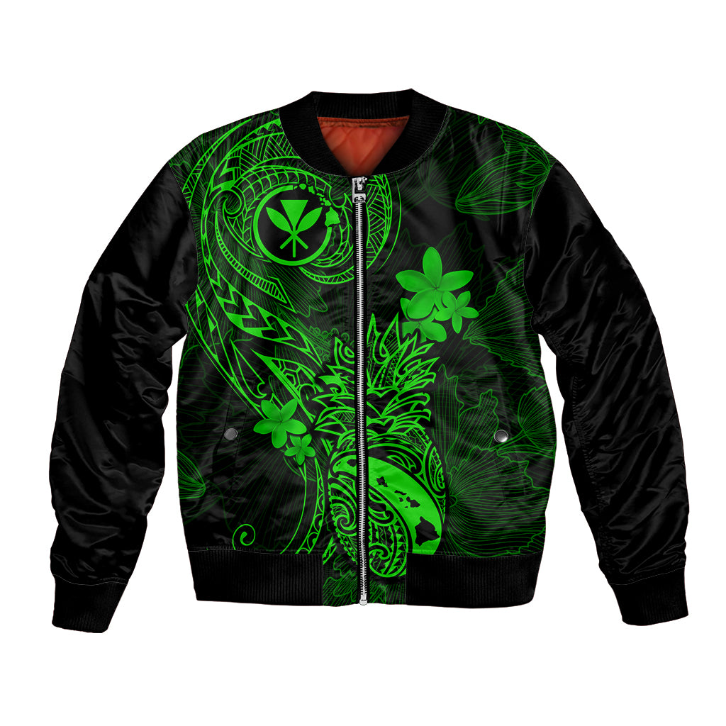 hawaii-bomber-jacket-pineapple-mix-polynesian-plumeria-green-version