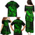 Hawaii Family Matching Puletasi Dress and Hawaiian Shirt Pineapple Mix Polynesian Plumeria Green Version LT14 - Polynesian Pride