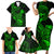 hawaii-family-matching-short-sleeve-bodycon-dress-and-hawaiian-shirt-pineapple-mix-polynesian-plumeria-green-version