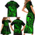 hawaii-family-matching-short-sleeve-bodycon-dress-and-hawaiian-shirt-pineapple-mix-polynesian-plumeria-green-version