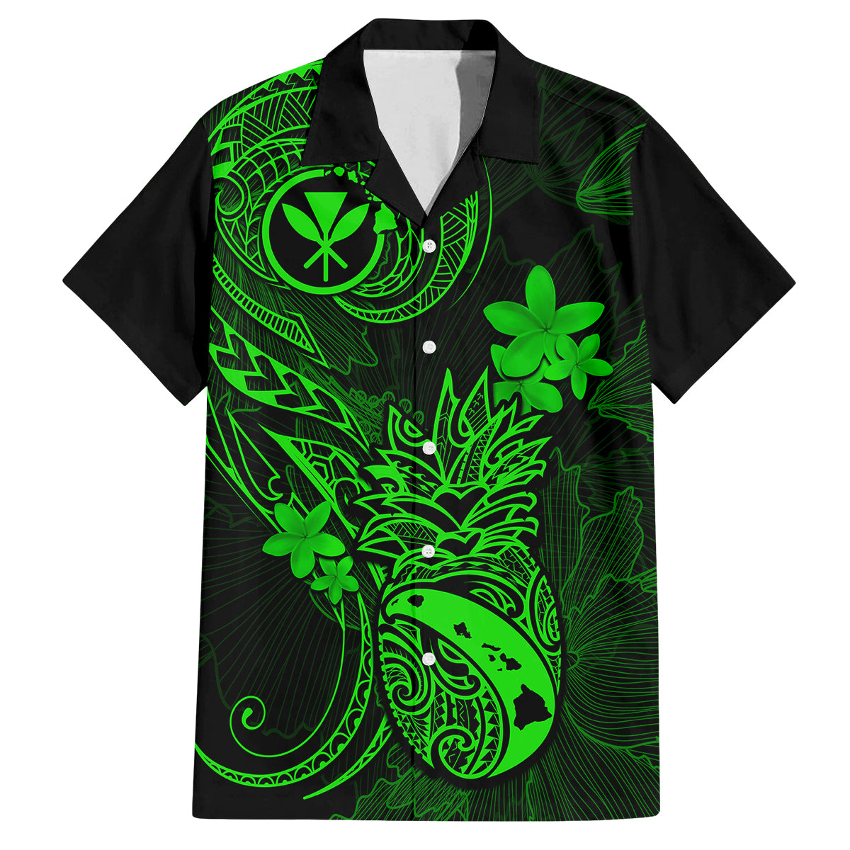 hawaii-kid-hawaiian-shirt-pineapple-mix-polynesian-plumeria-green-version