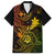 Hawaii Family Matching Puletasi Dress and Hawaiian Shirt Shaka Tattoo Mix Polynesian Plumeria Reggae Version LT14 Dad's Shirt - Short Sleeve Reggae - Polynesian Pride