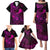 Hawaii Family Matching Puletasi Dress and Hawaiian Shirt Shaka Tattoo Mix Polynesian Plumeria Pink Version LT14 - Polynesian Pride