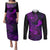 hawaii-couples-matching-puletasi-dress-and-long-sleeve-button-shirts-shaka-tattoo-mix-polynesian-plumeria-purple-version