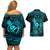 hawaii-couples-matching-off-shoulder-short-dress-and-hawaiian-shirt-shaka-tattoo-mix-polynesian-plumeria-turquoise-version