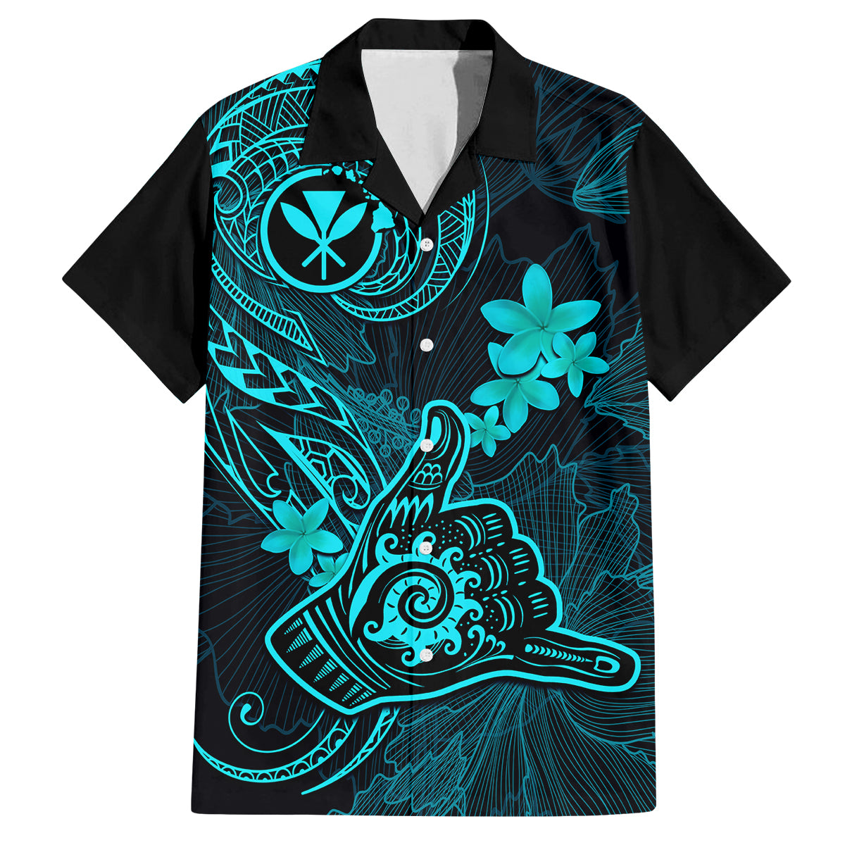 hawaii-kid-hawaiian-shirt-shaka-tattoo-mix-polynesian-plumeria-turquoise-version