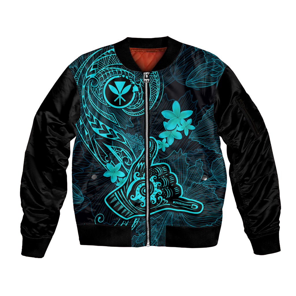 hawaii-sleeve-zip-bomber-jacket-shaka-tattoo-mix-polynesian-plumeria-turquoise-version