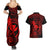 hawaii-couples-matching-summer-maxi-dress-and-hawaiian-shirt-shaka-tattoo-mix-polynesian-plumeria-red-version