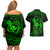 hawaii-couples-matching-off-shoulder-short-dress-and-hawaiian-shirt-shaka-tattoo-mix-polynesian-plumeria-green-version