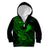 Hawaii Kid Hoodie Shaka Tattoo Mix Polynesian Plumeria Green Version LT14 - Polynesian Pride