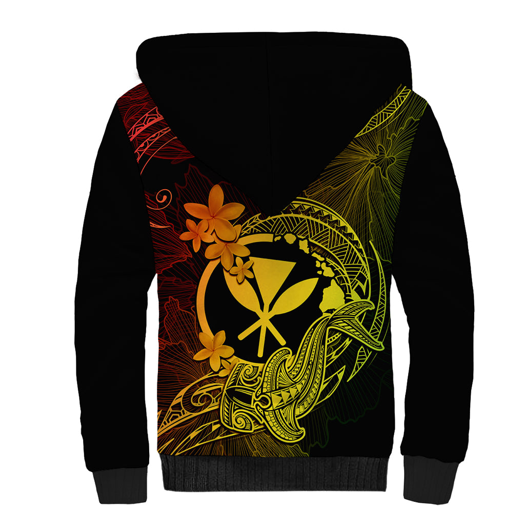 hawaii-sherpa-hoodie-hammerhead-shark-tattoo-mix-polynesian-plumeria-reggae-version