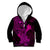 Hawaii Kid Hoodie Hammerhead Shark Tattoo Mix Polynesian Plumeria Pink Version LT14 - Polynesian Pride
