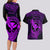 hawaii-couples-matching-long-sleeve-bodycon-dress-and-hawaiian-shirt-hammerhead-shark-tattoo-mix-polynesian-plumeria-purple-version
