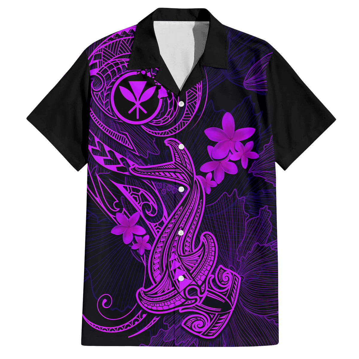 hawaii-kid-hawaiian-shirt-hammerhead-shark-tattoo-mix-polynesian-plumeria-purple-version