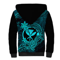hawaii-sherpa-hoodie-hammerhead-shark-tattoo-mix-polynesian-plumeria-turquoise-version