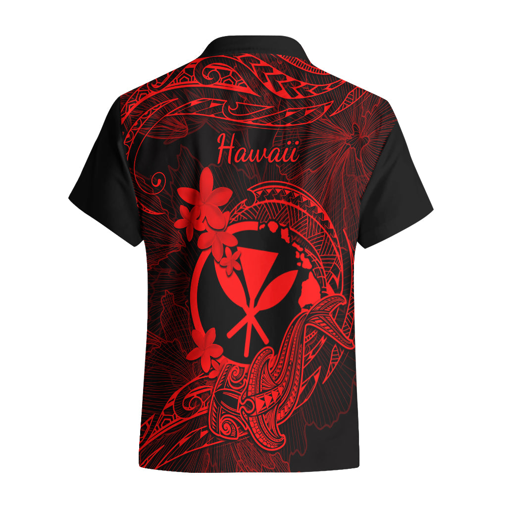 hawaii-hawaiian-shirt-hammerhead-shark-tattoo-mix-polynesian-plumeria-red-version