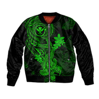 hawaii-bomber-jacket-hammerhead-shark-tattoo-mix-polynesian-plumeria-green-version