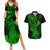 hawaii-couples-matching-summer-maxi-dress-and-hawaiian-shirt-hammerhead-shark-tattoo-mix-polynesian-plumeria-green-version