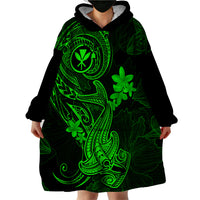 hawaii-wearable-blanket-hoodie-hammerhead-shark-tattoo-mix-polynesian-plumeria-green-version
