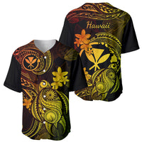 Hawaii Baseball Jersey Turtle Mix Polynesian Plumeria Reggae Version LT14 - Polynesian Pride
