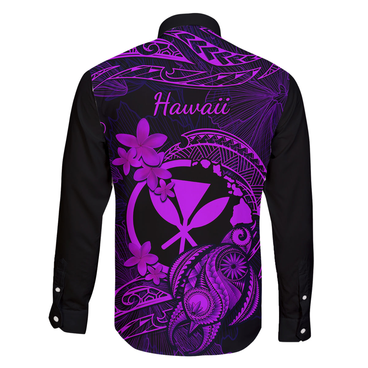 hawaii-family-matching-mermaid-dress-and-hawaiian-shirt-turtle-mix-polynesian-plumeria-purple-version