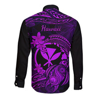 hawaii-long-sleeve-button-shirt-turtle-mix-polynesian-plumeria-purple-version